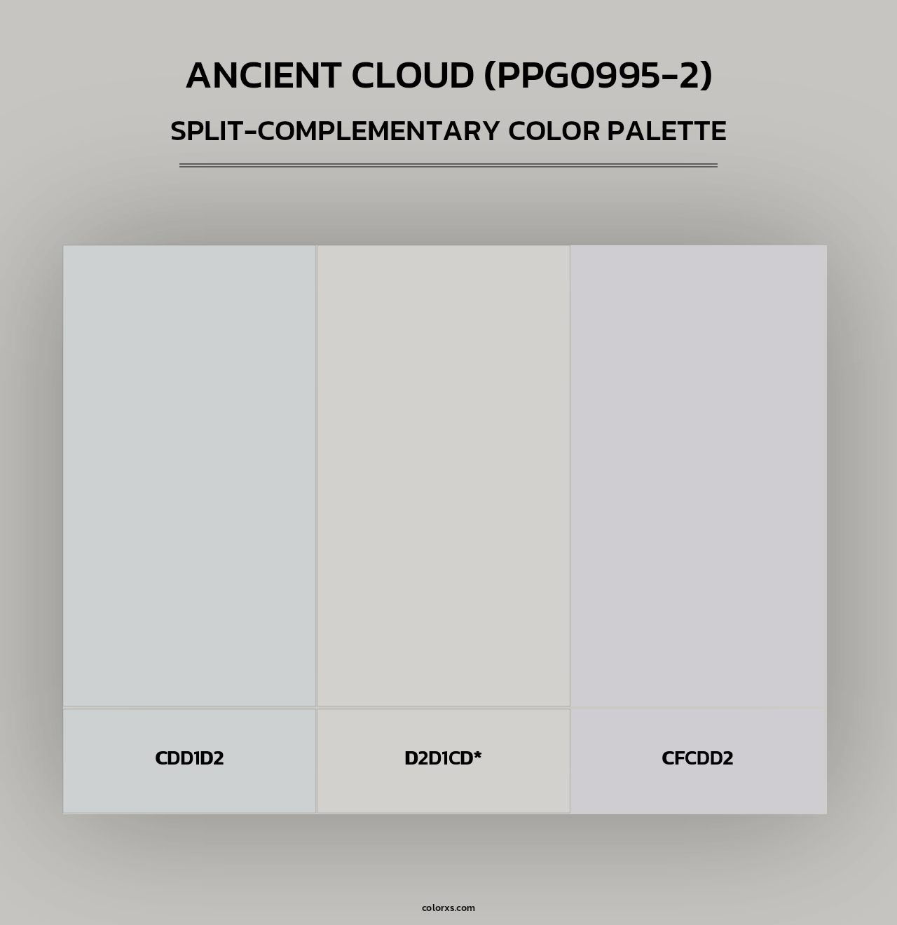 Ancient Cloud (PPG0995-2) - Split-Complementary Color Palette