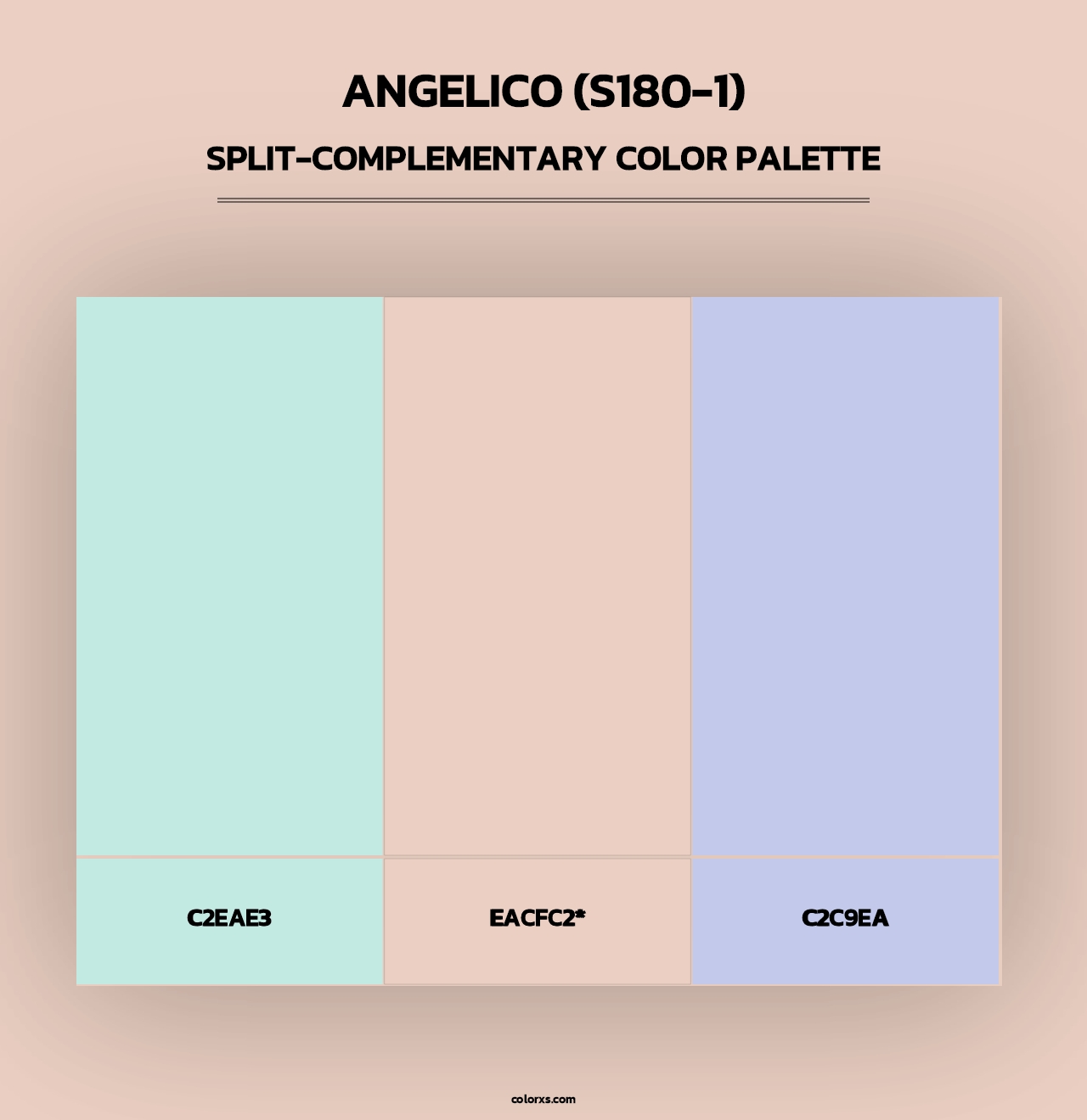 Angelico (S180-1) - Split-Complementary Color Palette