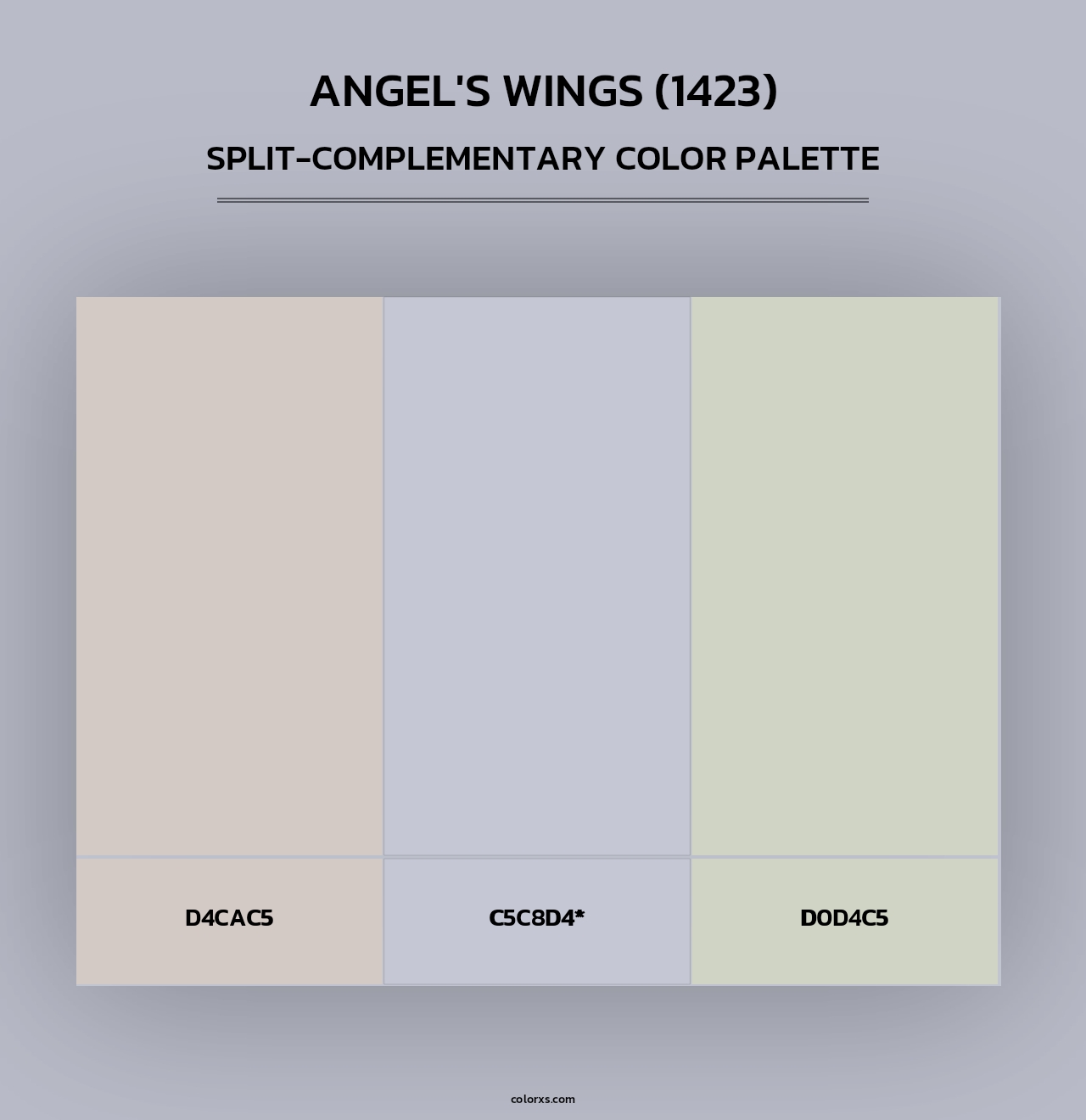 Angel's Wings (1423) - Split-Complementary Color Palette