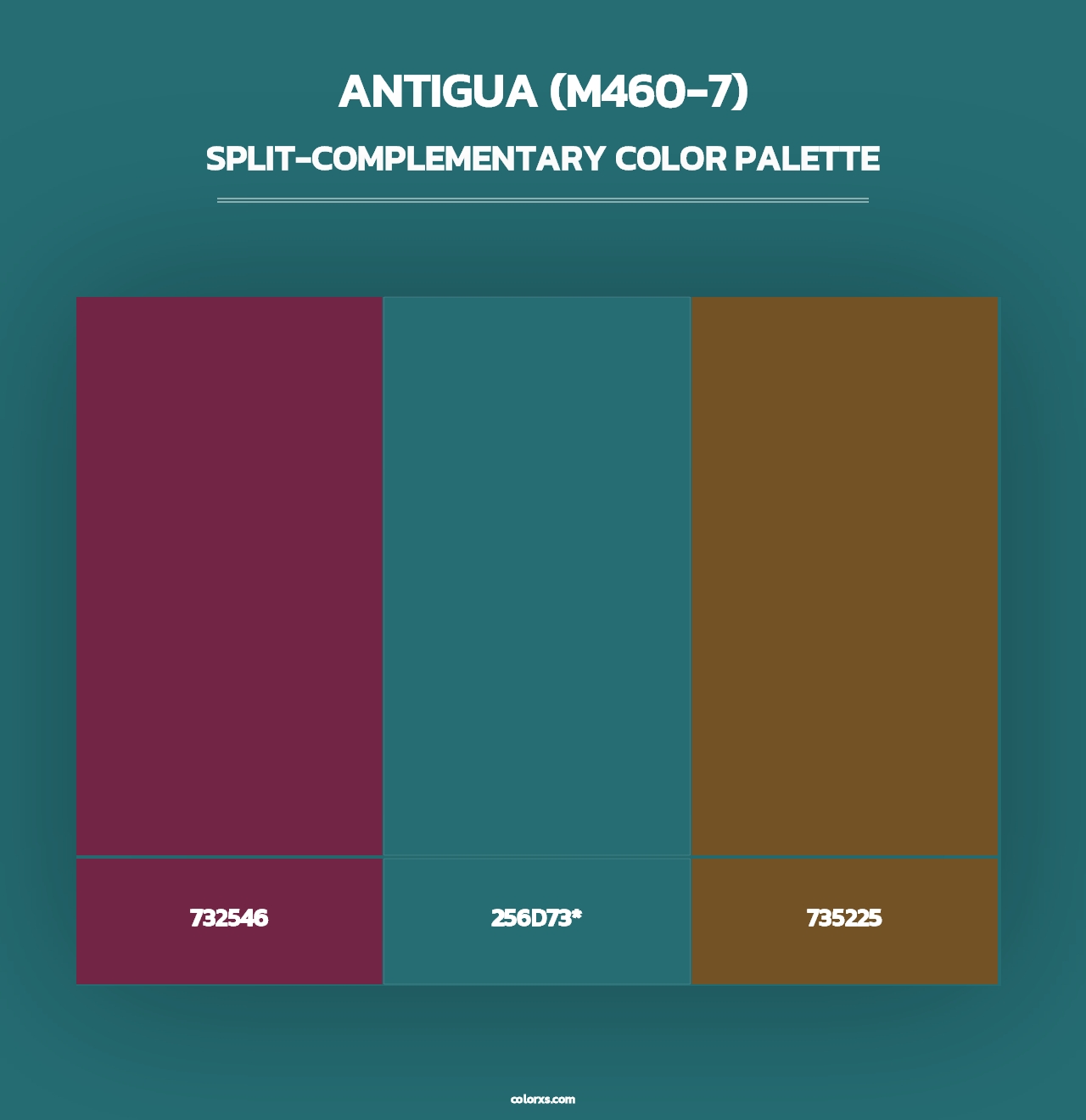 Antigua (M460-7) - Split-Complementary Color Palette