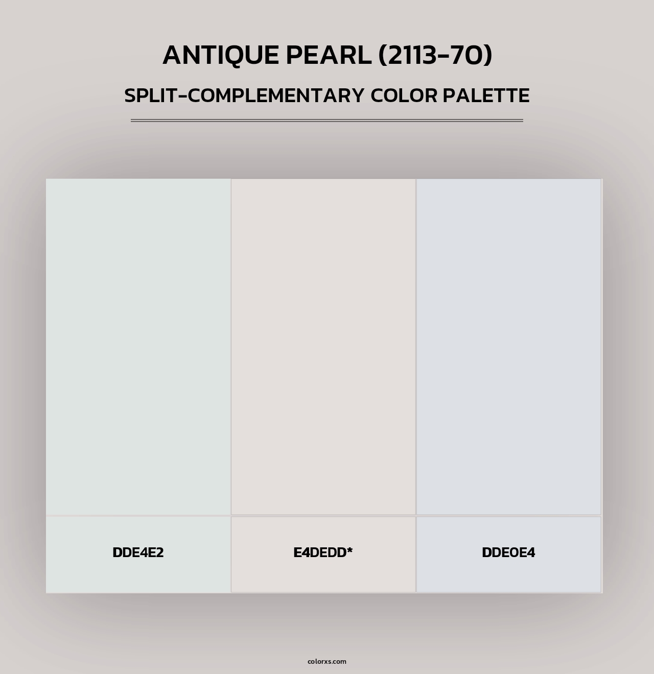 Antique Pearl (2113-70) - Split-Complementary Color Palette