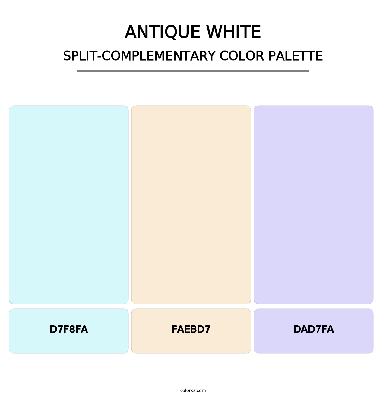 Antique White - Split-Complementary Color Palette