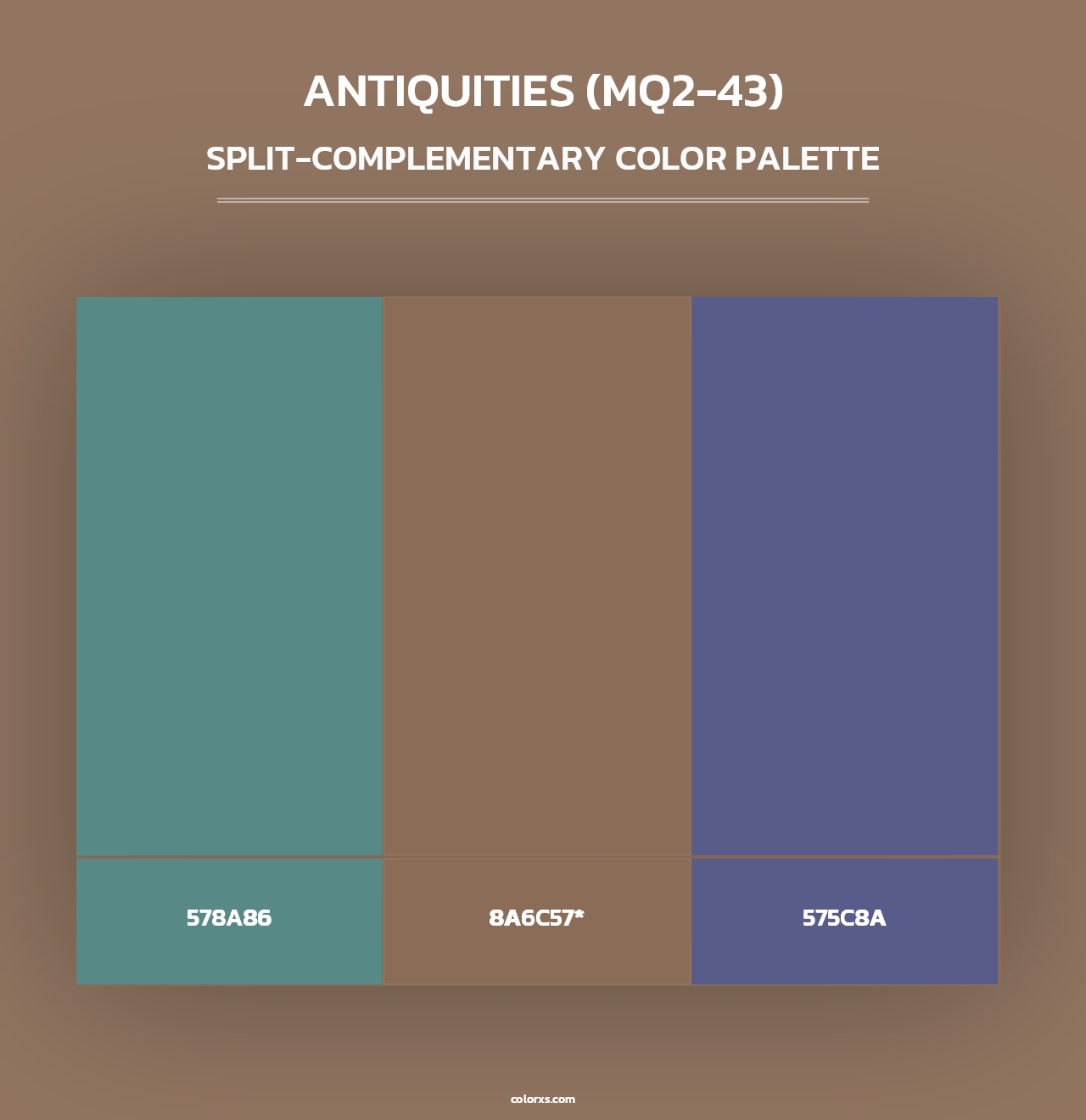 Antiquities (MQ2-43) - Split-Complementary Color Palette