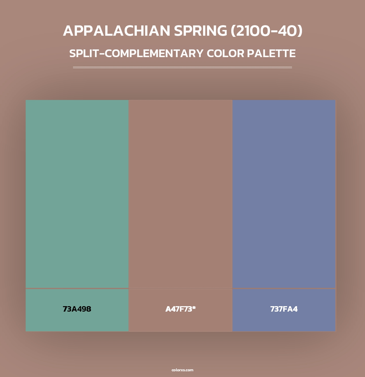 Appalachian Spring (2100-40) - Split-Complementary Color Palette