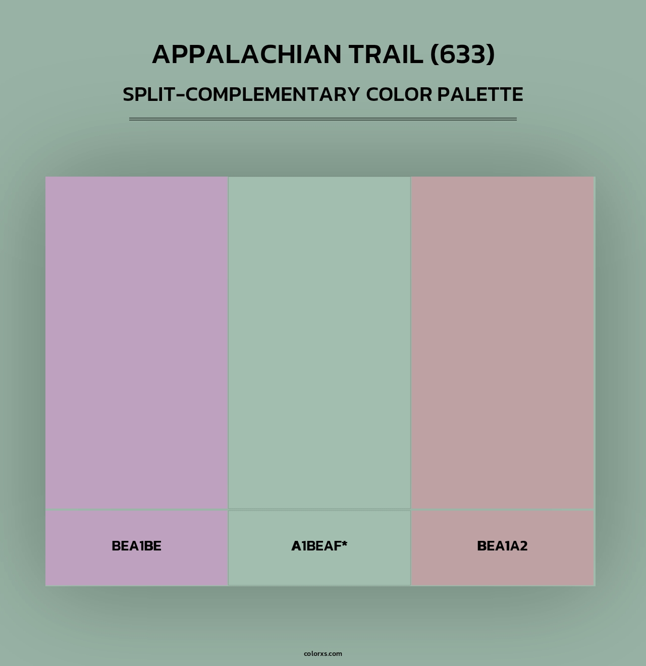 Appalachian Trail (633) - Split-Complementary Color Palette