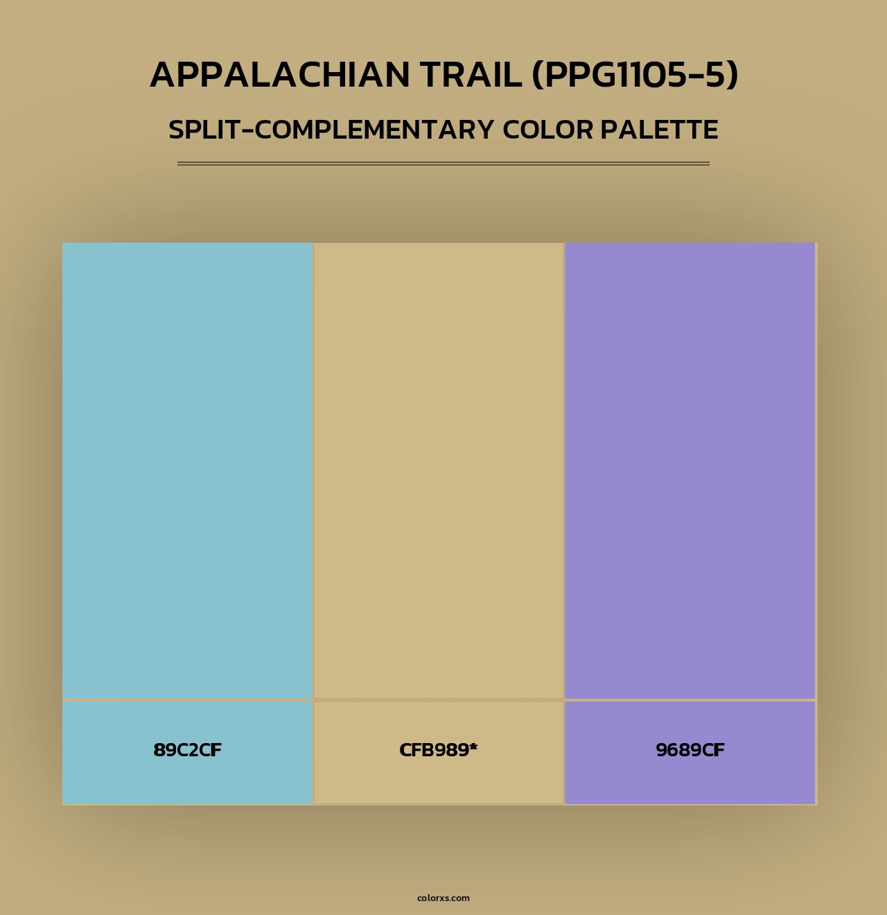 Appalachian Trail (PPG1105-5) - Split-Complementary Color Palette