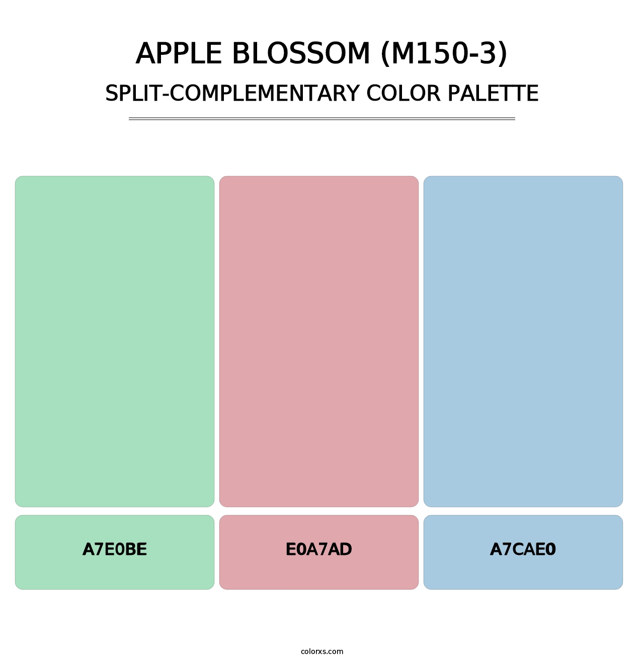 Apple Blossom (M150-3) - Split-Complementary Color Palette