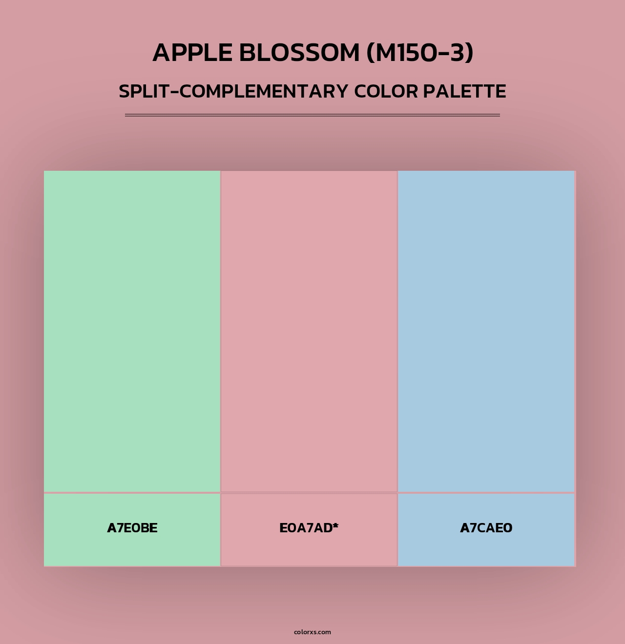 Apple Blossom (M150-3) - Split-Complementary Color Palette
