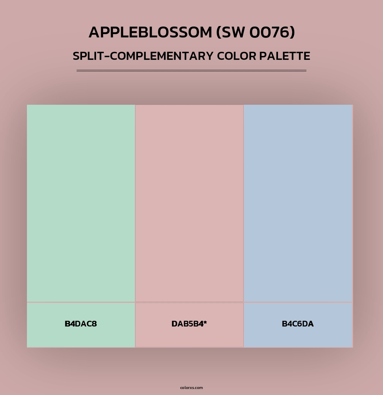 Appleblossom (SW 0076) - Split-Complementary Color Palette