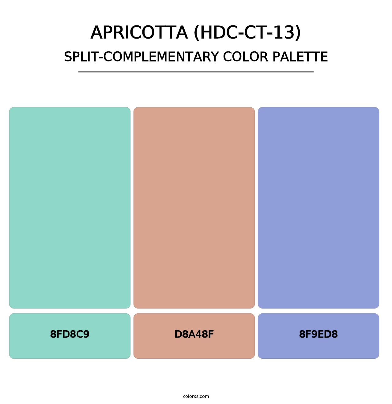 Apricotta (HDC-CT-13) - Split-Complementary Color Palette
