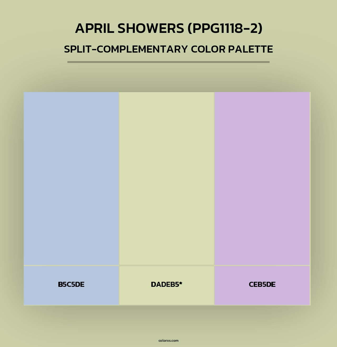April Showers (PPG1118-2) - Split-Complementary Color Palette