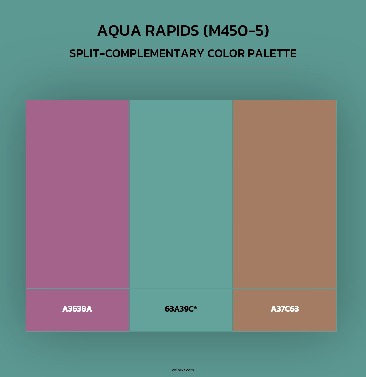 Aqua Rapids (M450-5) - Split-Complementary Color Palette