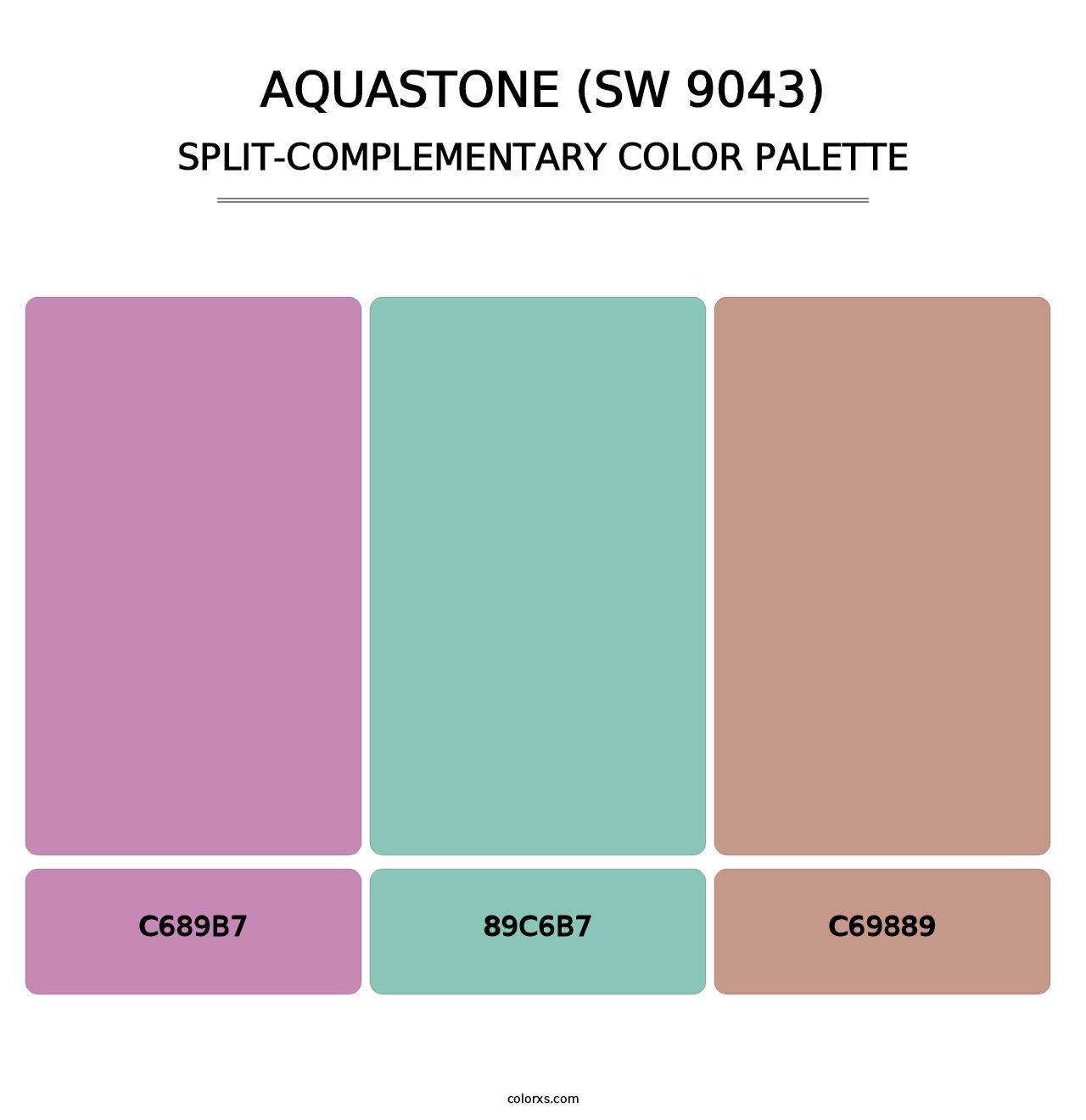 Aquastone (SW 9043) - Split-Complementary Color Palette