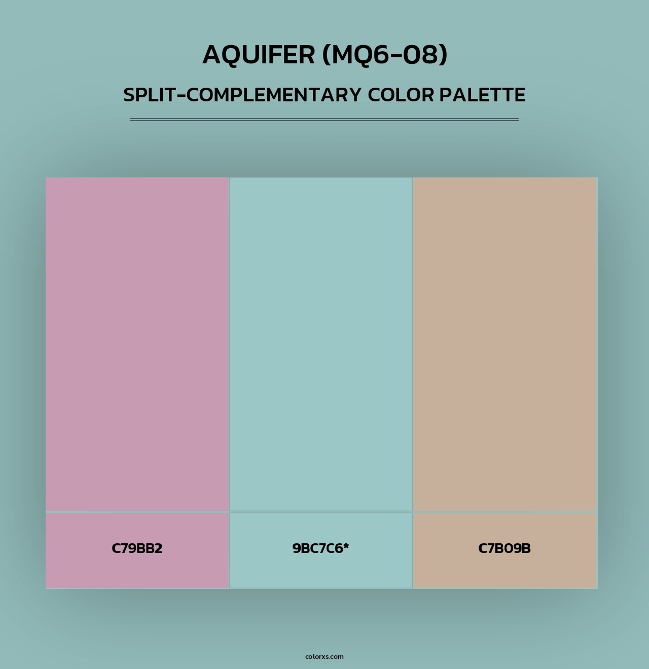 Aquifer (MQ6-08) - Split-Complementary Color Palette