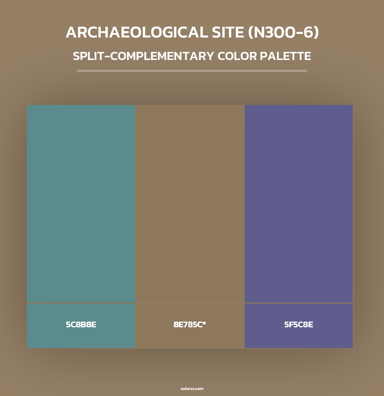 Archaeological Site (N300-6) - Split-Complementary Color Palette