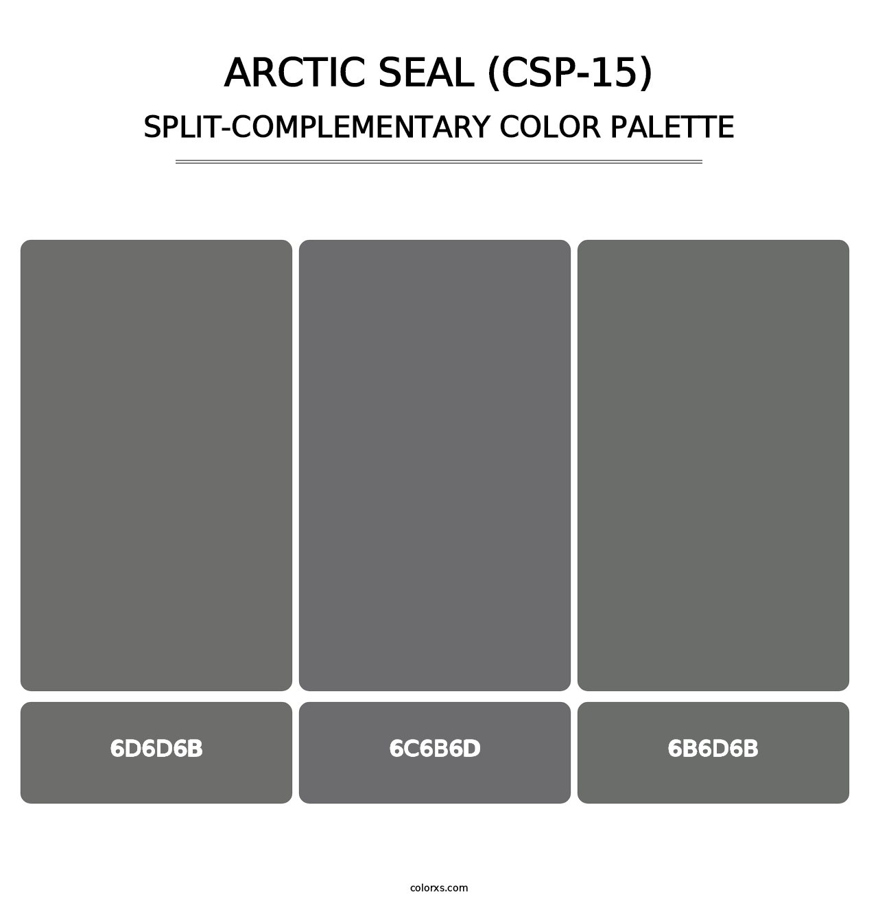 Arctic Seal (CSP-15) - Split-Complementary Color Palette