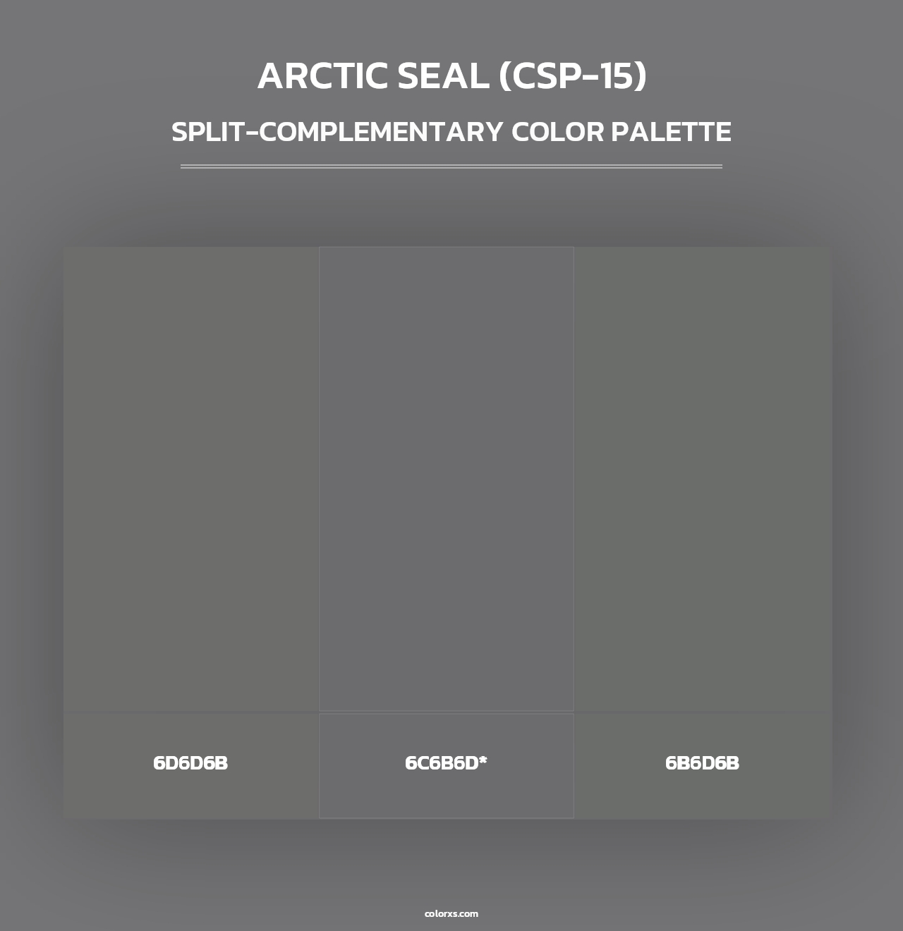 Arctic Seal (CSP-15) - Split-Complementary Color Palette