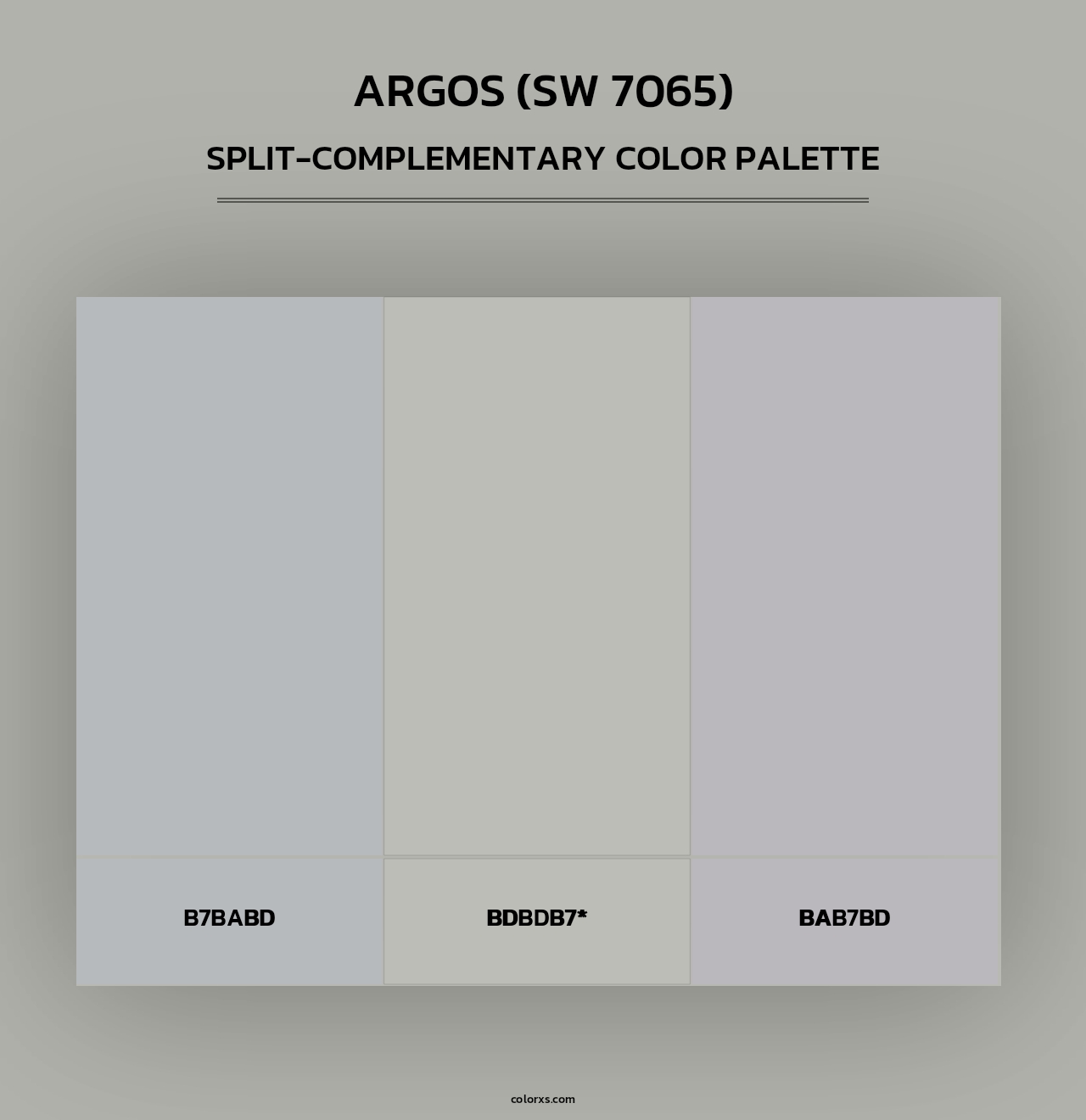 Argos (SW 7065) - Split-Complementary Color Palette