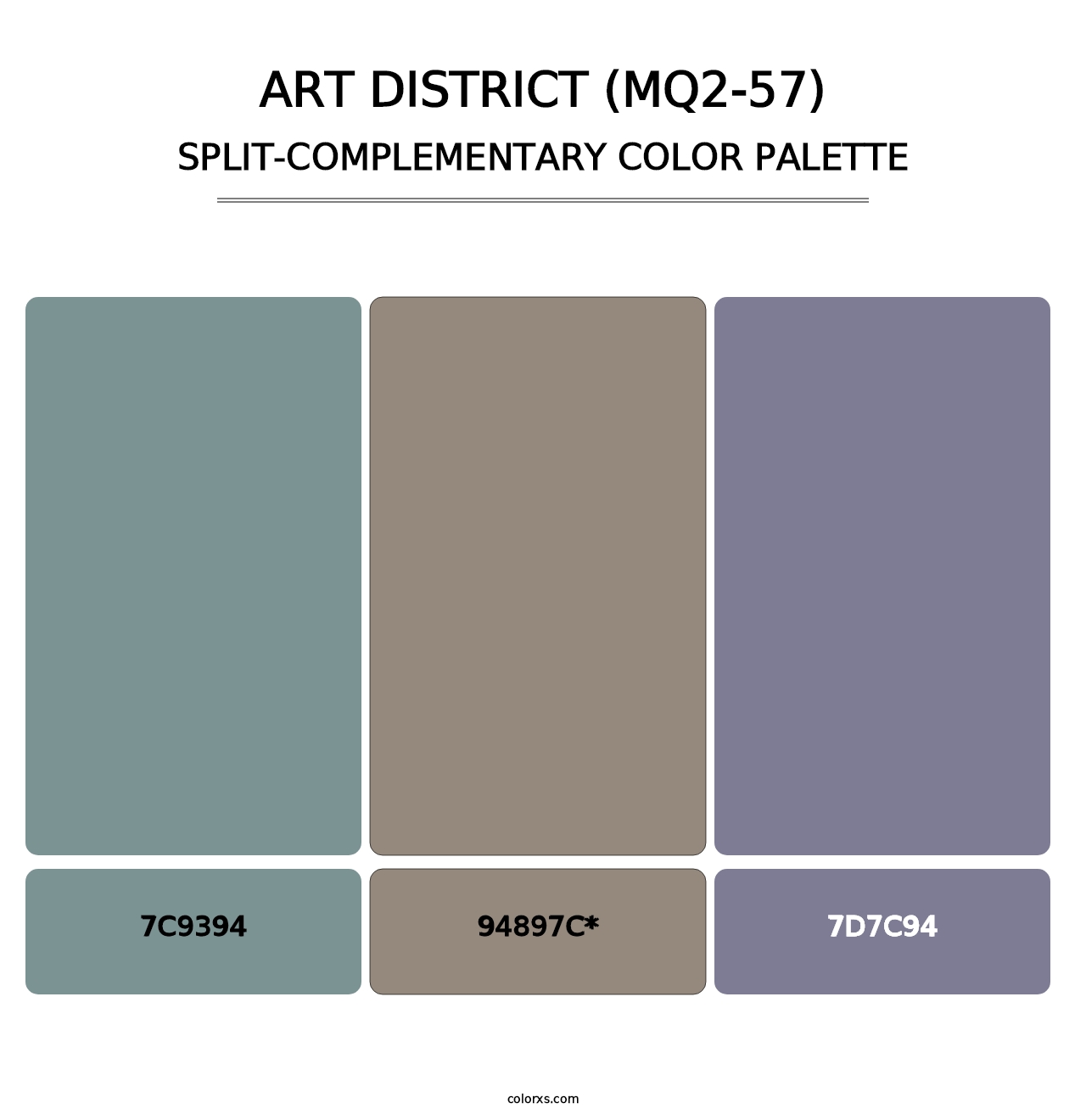 Art District (MQ2-57) - Split-Complementary Color Palette