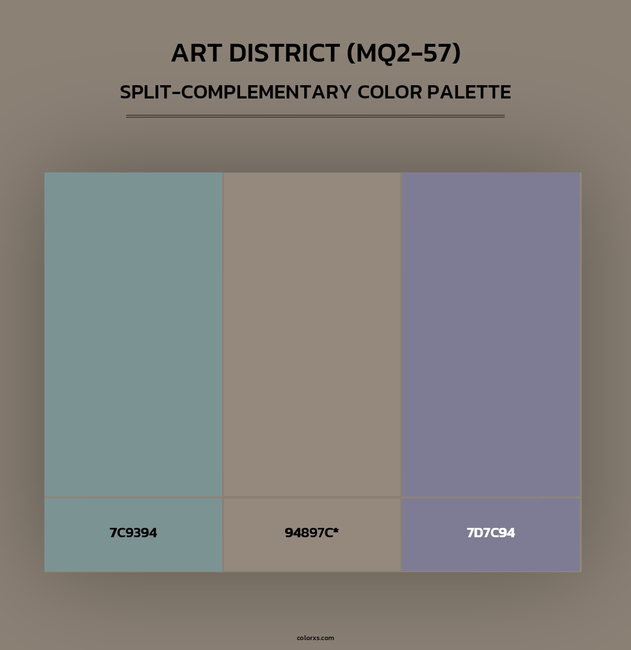 Art District (MQ2-57) - Split-Complementary Color Palette