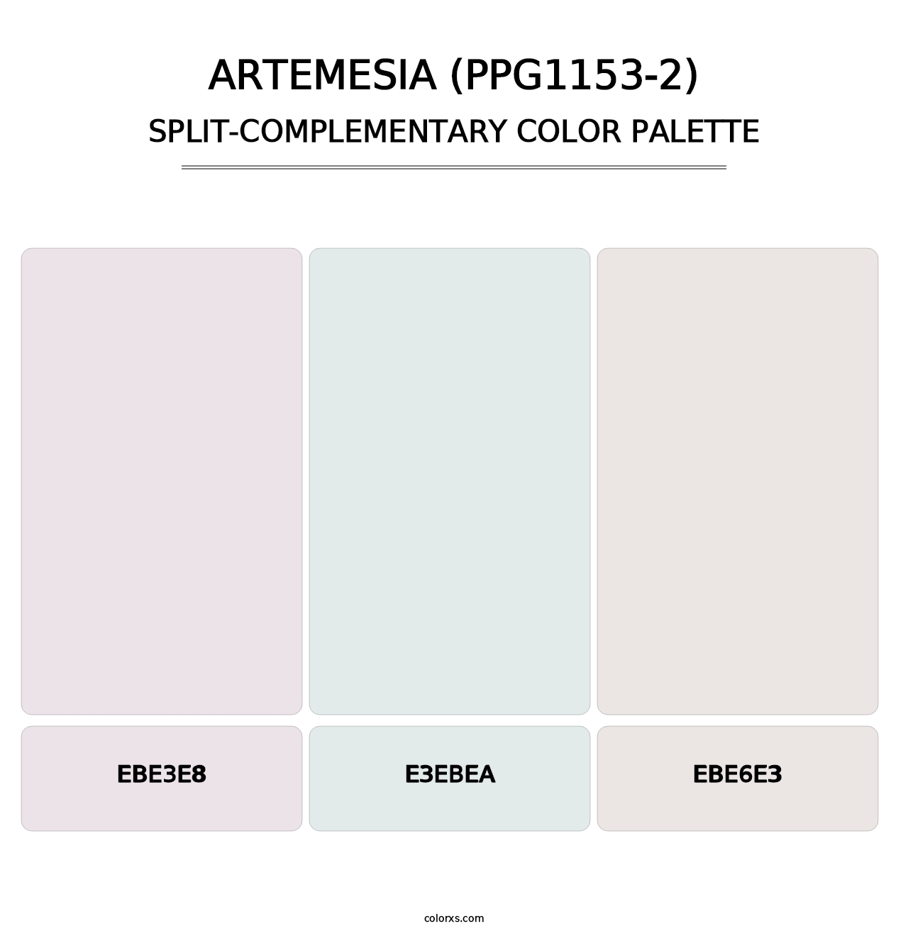 Artemesia (PPG1153-2) - Split-Complementary Color Palette