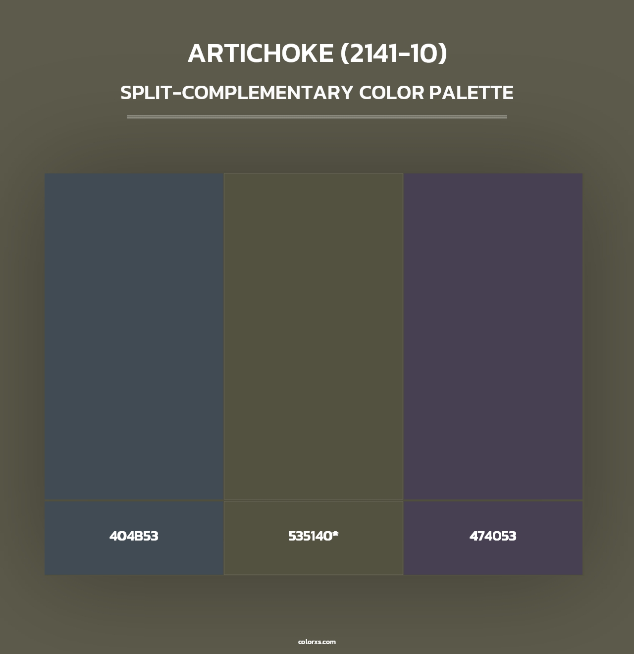 Artichoke (2141-10) - Split-Complementary Color Palette