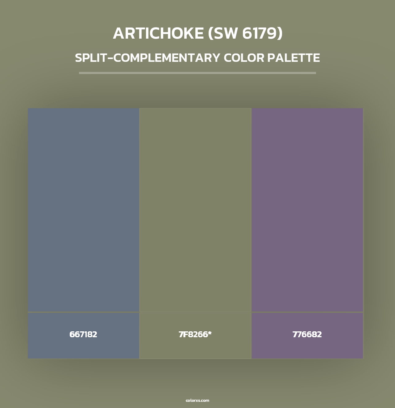 Sherwin Williams Artichoke (SW 6179) Paint coordinating colors and