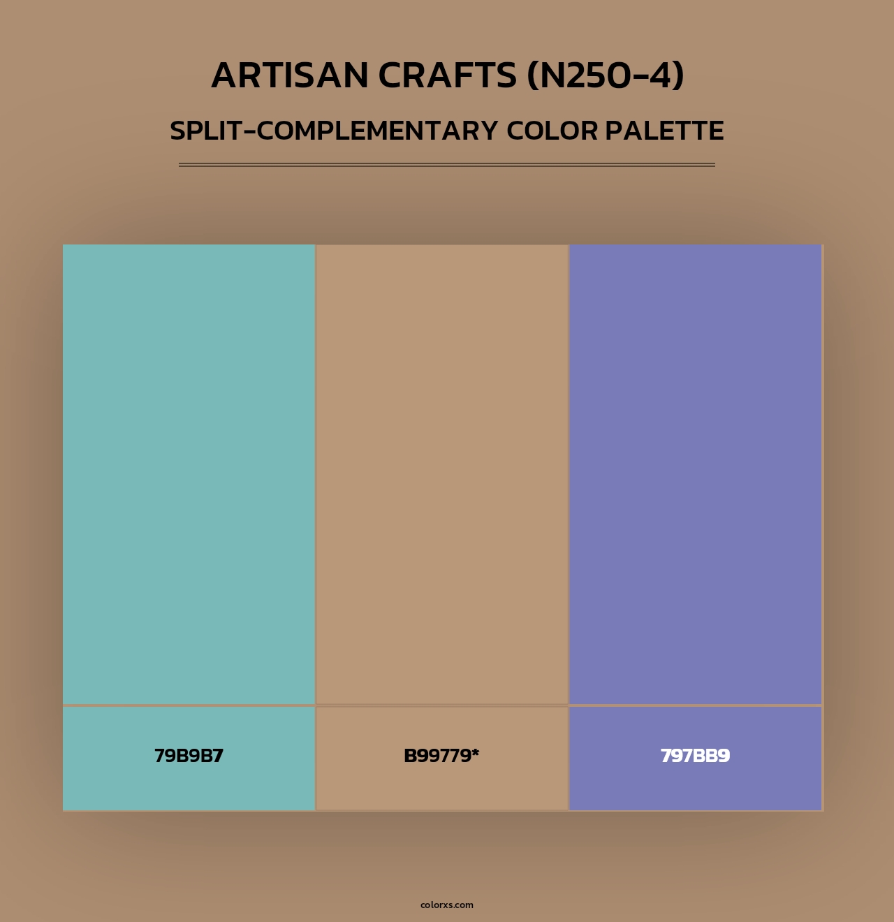 Artisan Crafts (N250-4) - Split-Complementary Color Palette