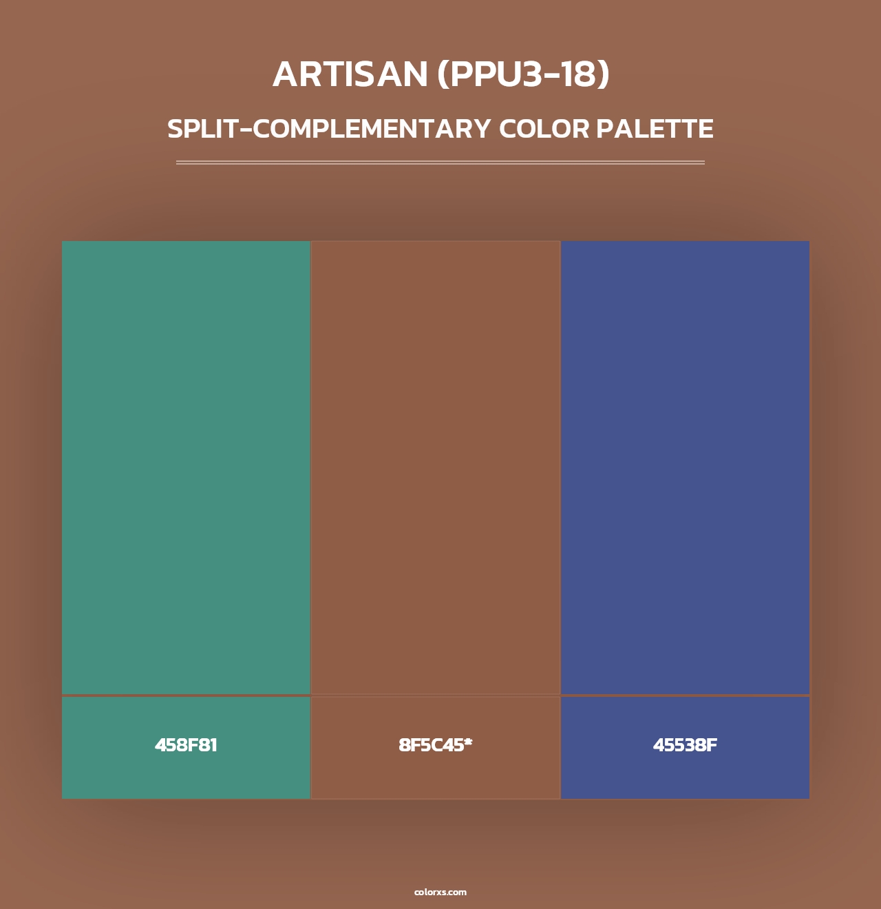 Artisan (PPU3-18) - Split-Complementary Color Palette