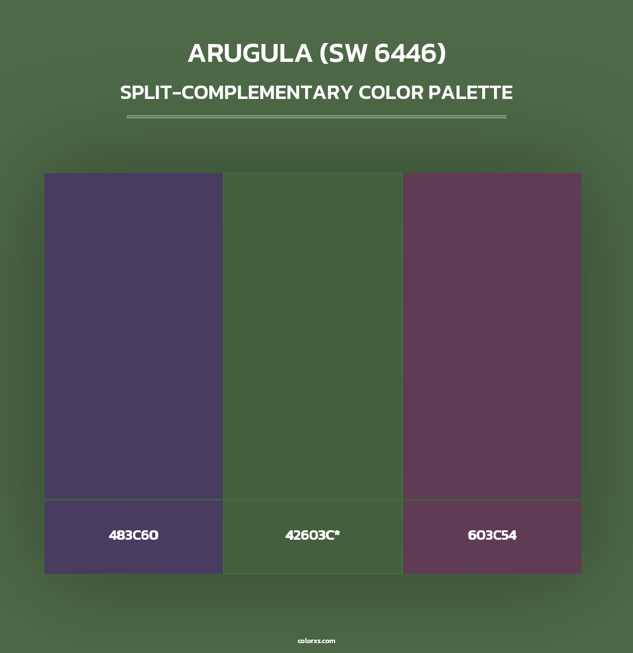 Arugula (SW 6446) - Split-Complementary Color Palette