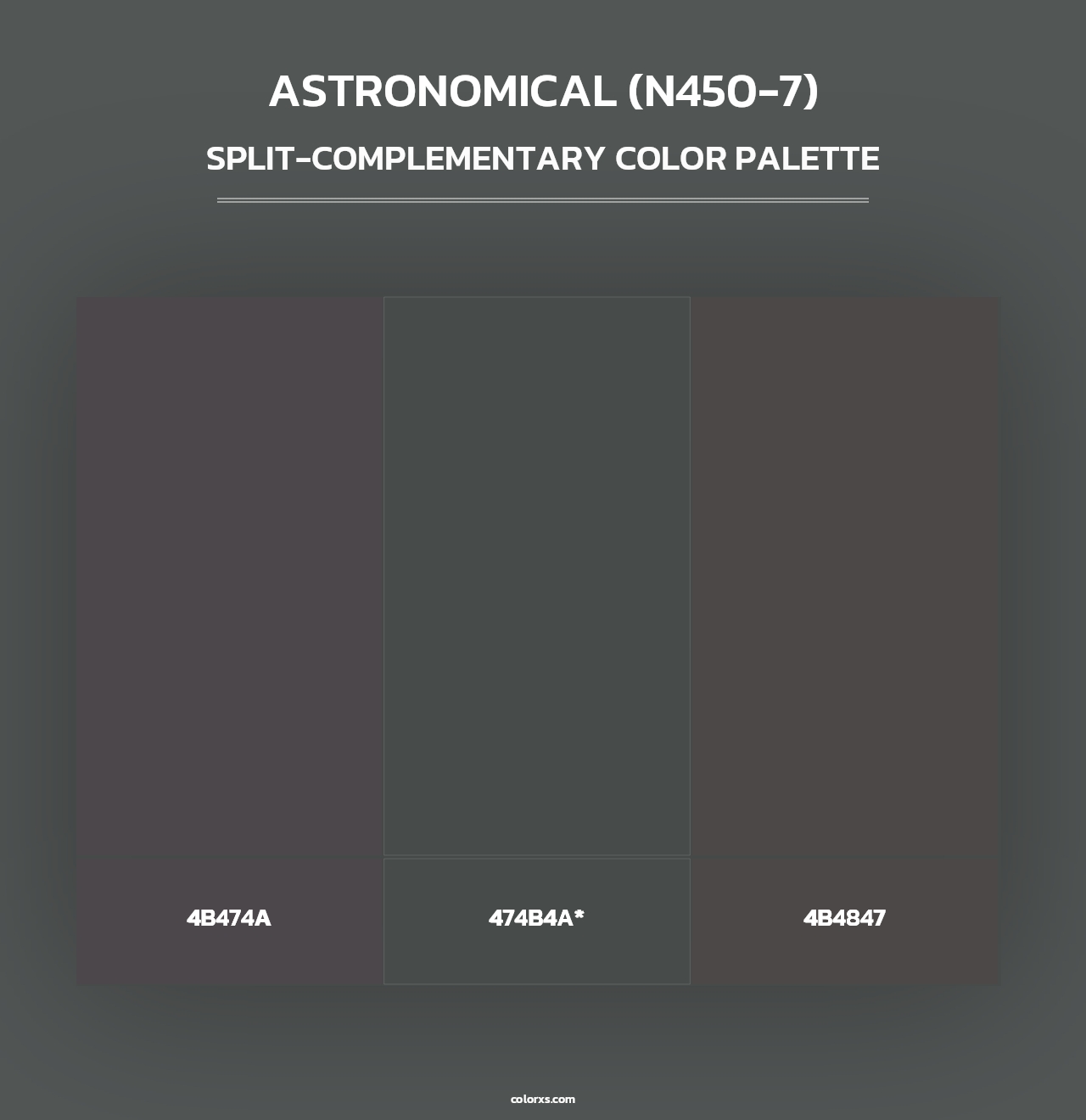 Astronomical (N450-7) - Split-Complementary Color Palette