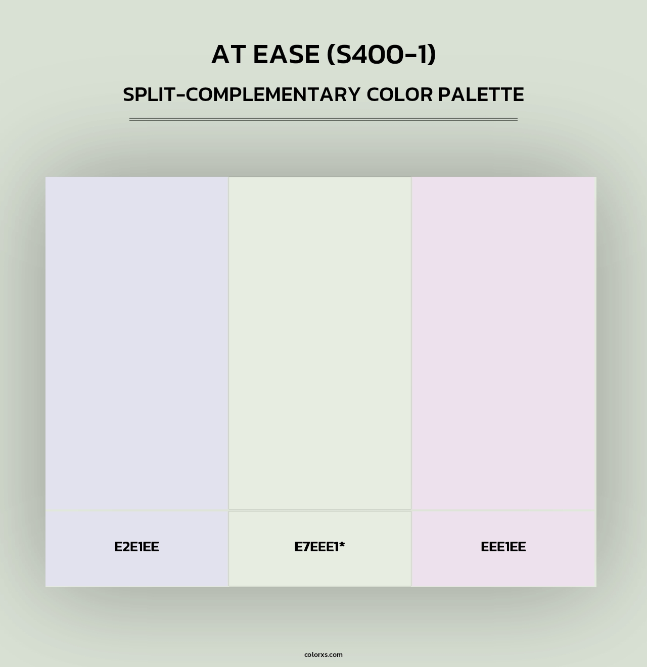 At Ease (S400-1) - Split-Complementary Color Palette
