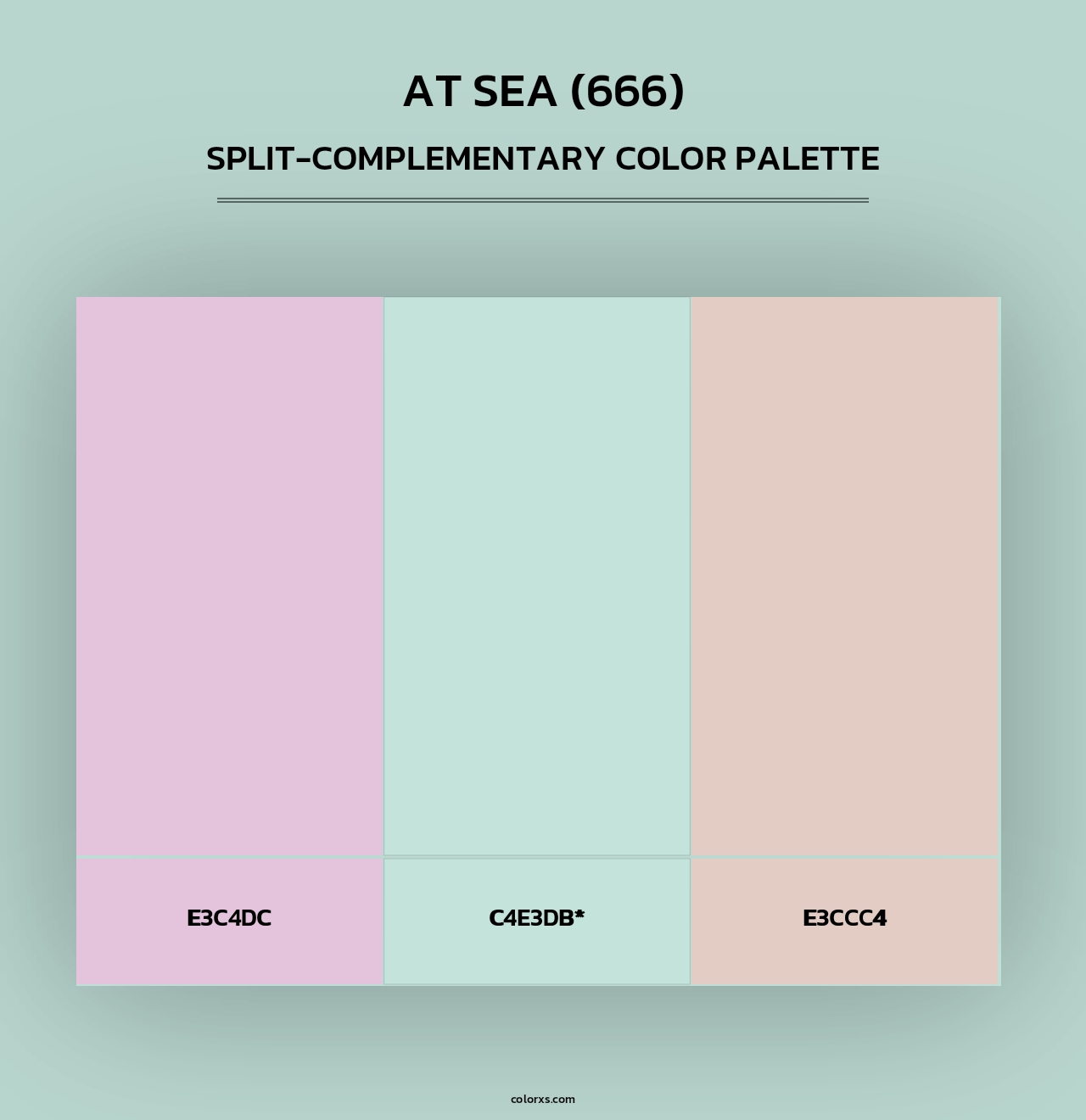 At Sea (666) - Split-Complementary Color Palette