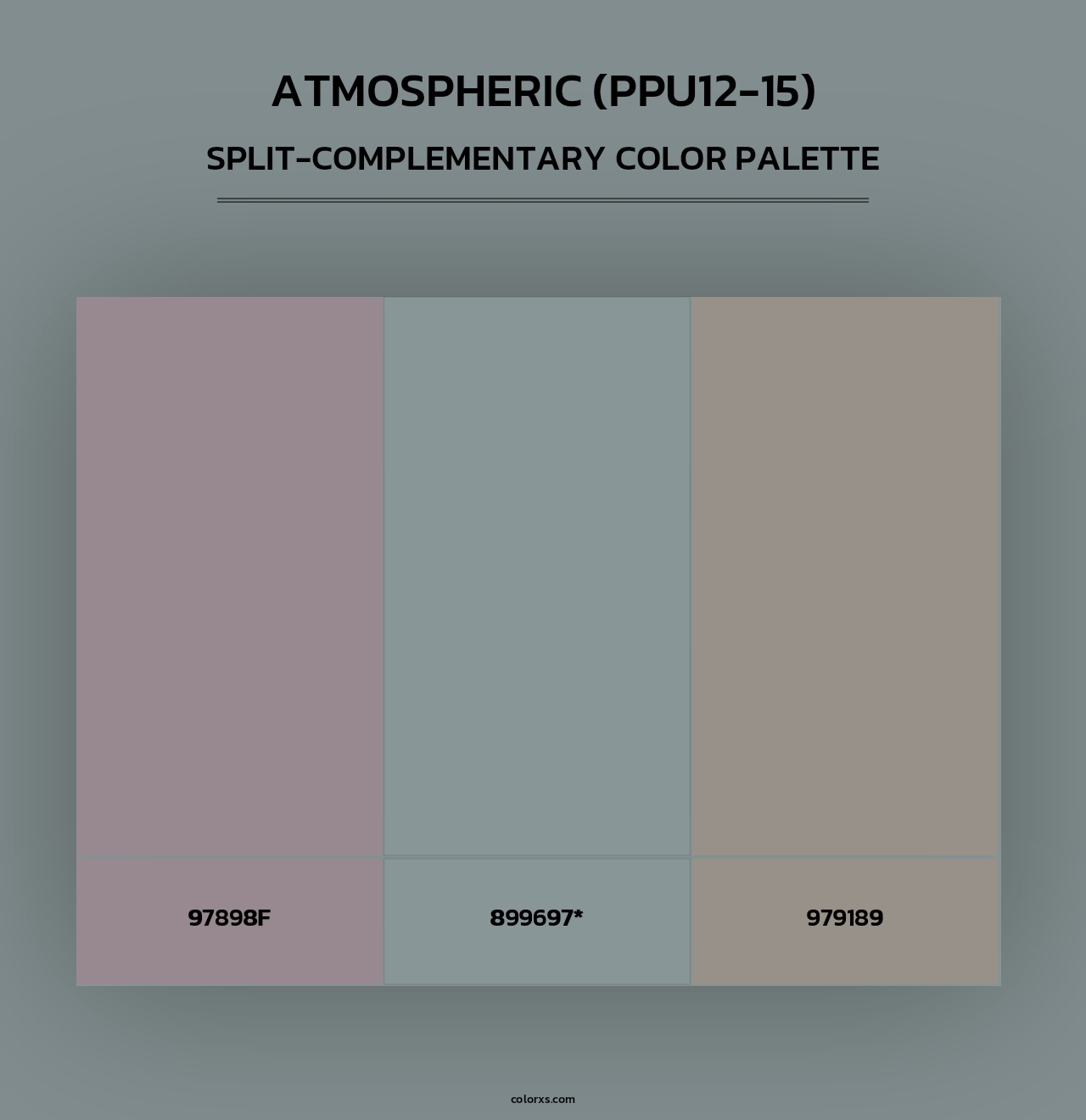 Atmospheric (PPU12-15) - Split-Complementary Color Palette