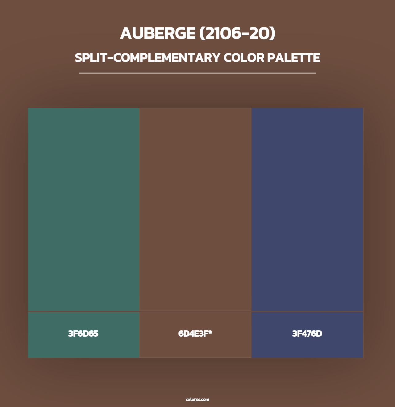 Auberge (2106-20) - Split-Complementary Color Palette
