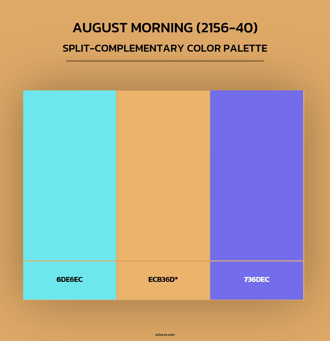 August Morning (2156-40) - Split-Complementary Color Palette