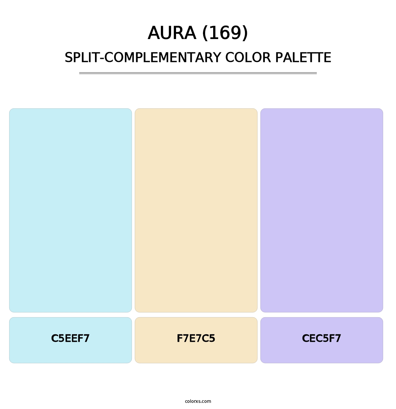 Aura (169) - Split-Complementary Color Palette