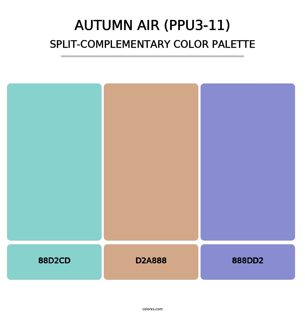 Autumn Air (PPU3-11) - Split-Complementary Color Palette