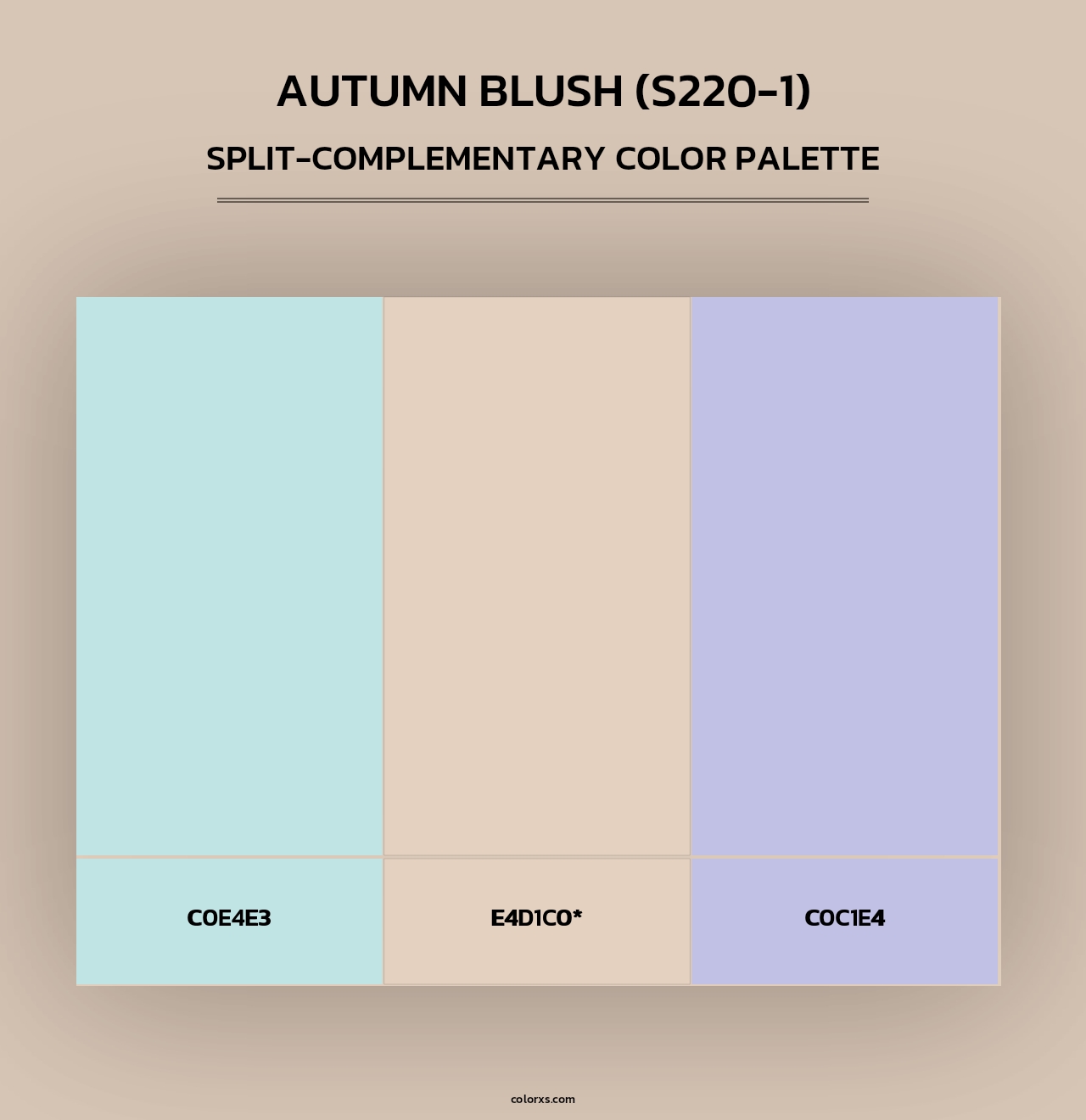 Autumn Blush (S220-1) - Split-Complementary Color Palette