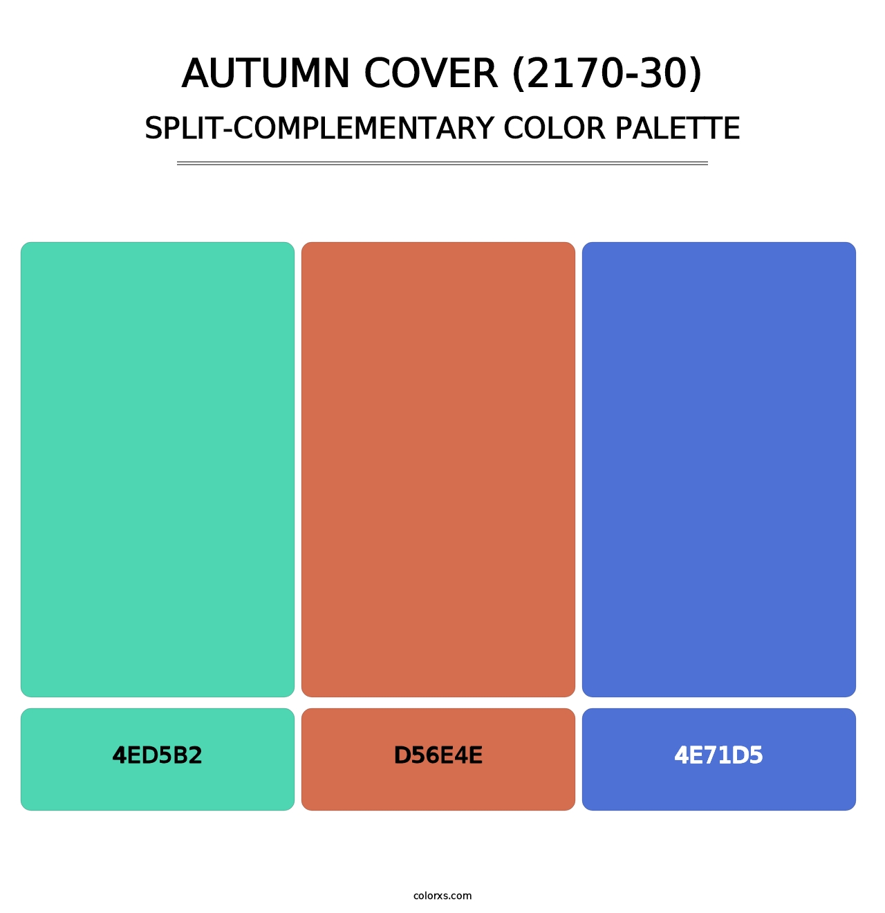 Autumn Cover (2170-30) - Split-Complementary Color Palette