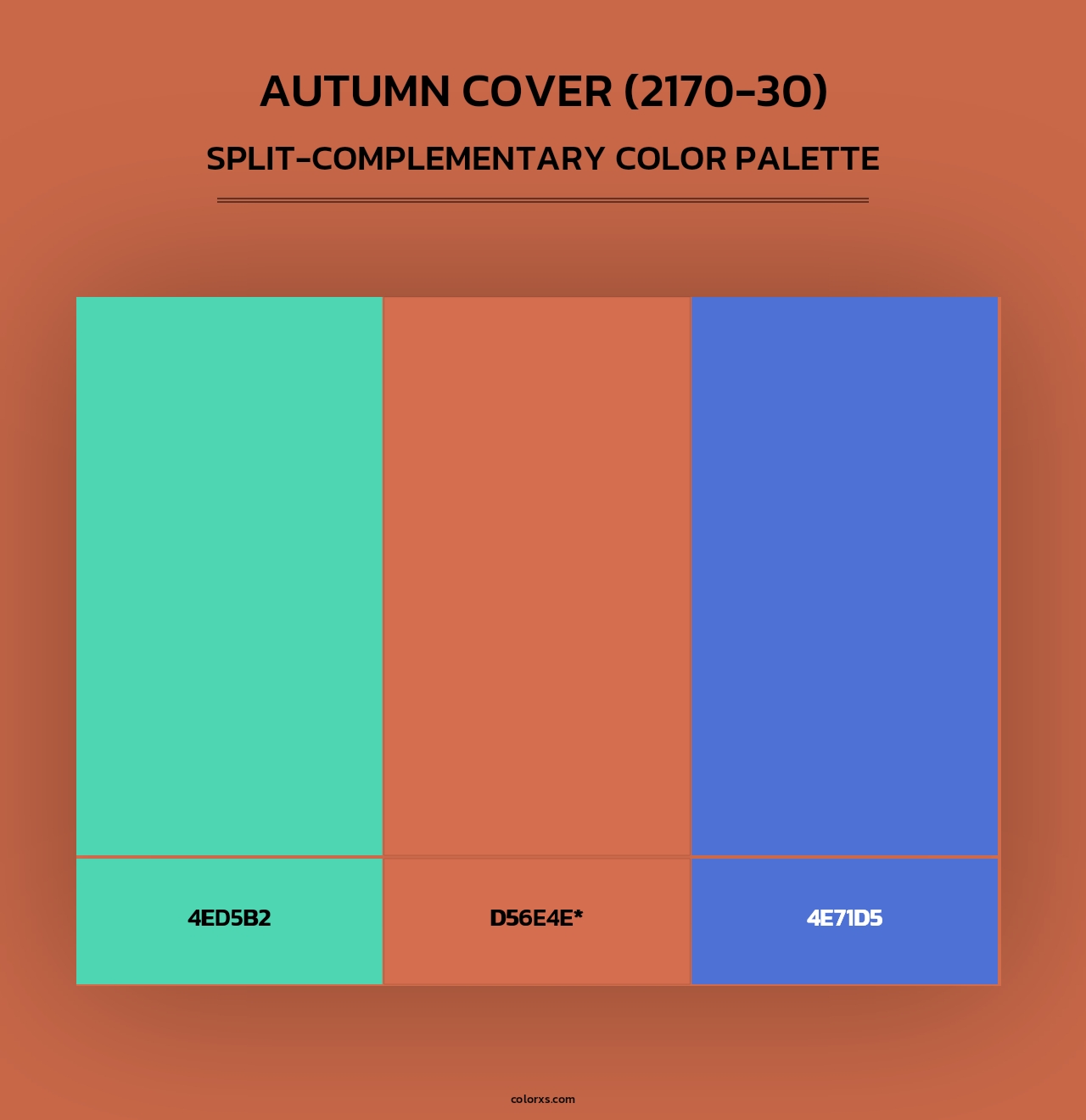 Autumn Cover (2170-30) - Split-Complementary Color Palette