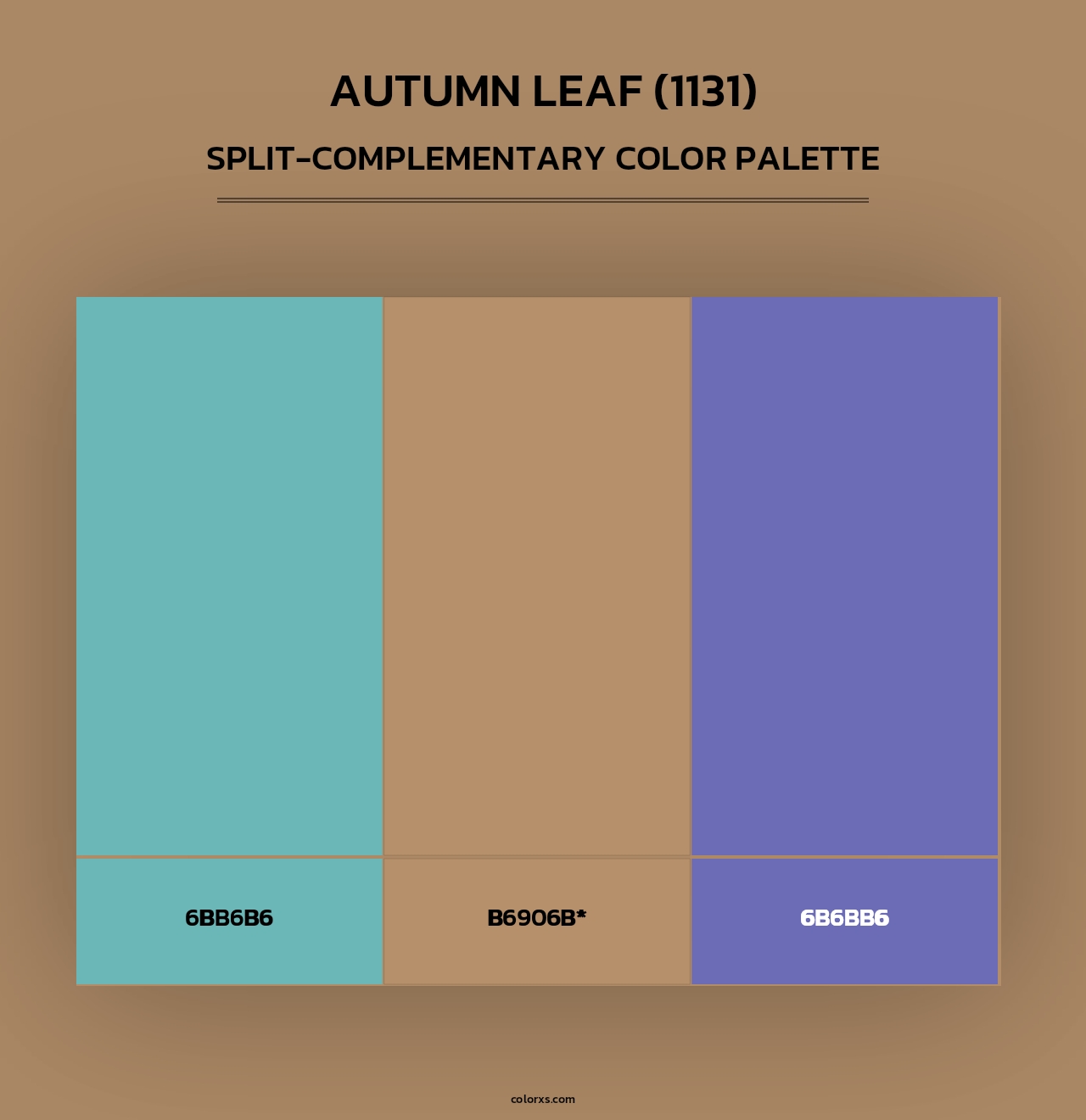 Autumn Leaf (1131) - Split-Complementary Color Palette