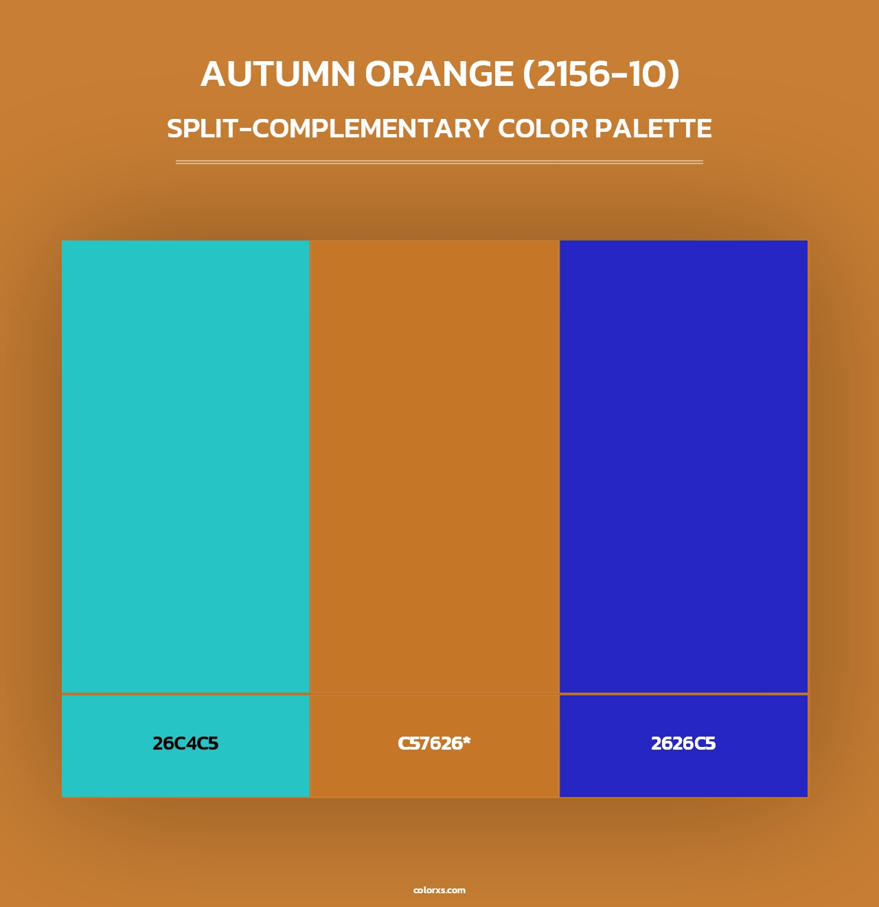 Autumn Orange (2156-10) - Split-Complementary Color Palette