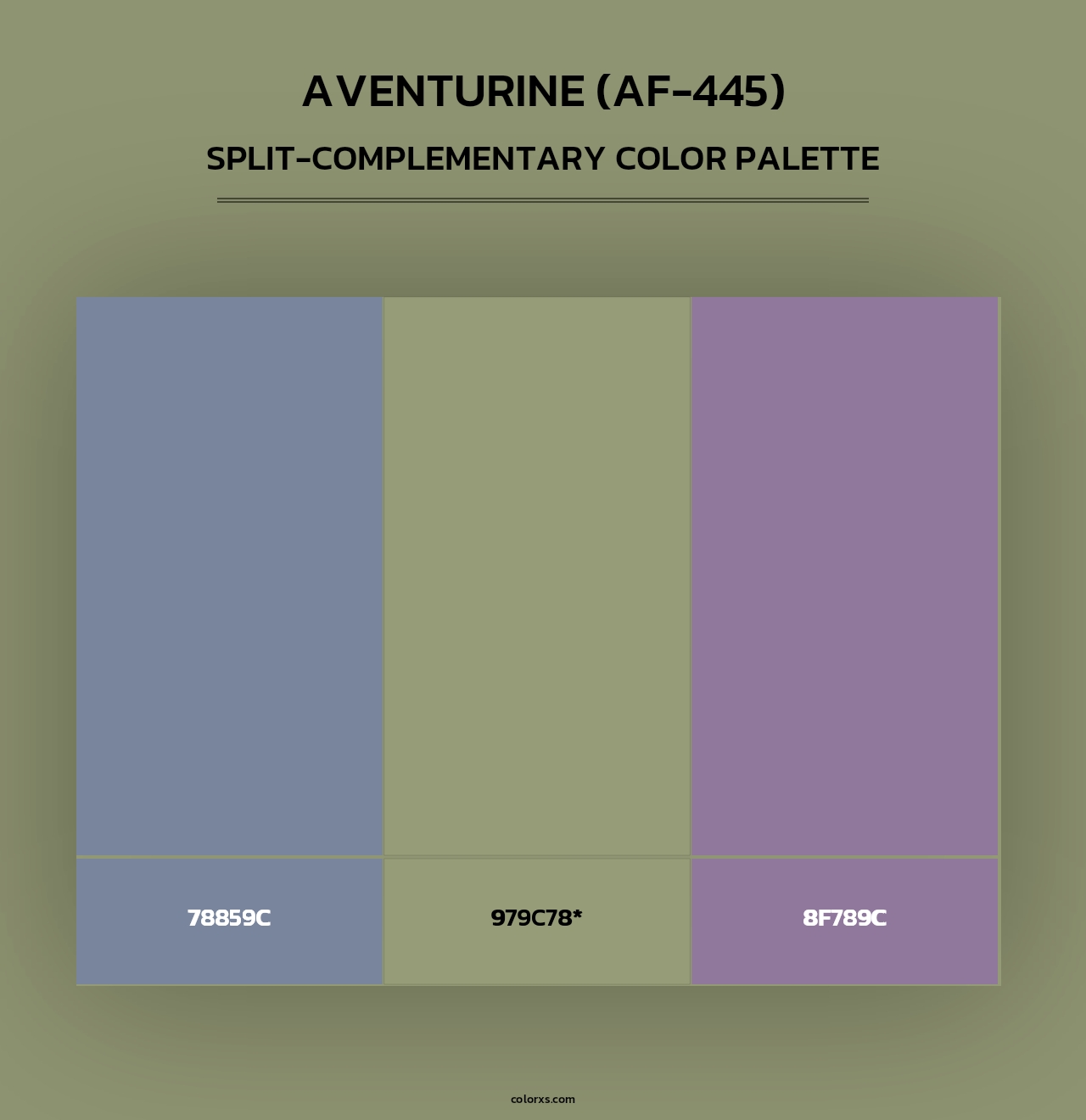 Aventurine (AF-445) - Split-Complementary Color Palette