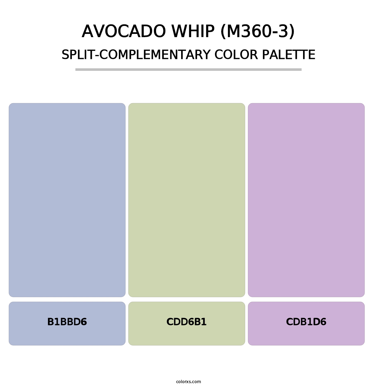 Avocado Whip (M360-3) - Split-Complementary Color Palette