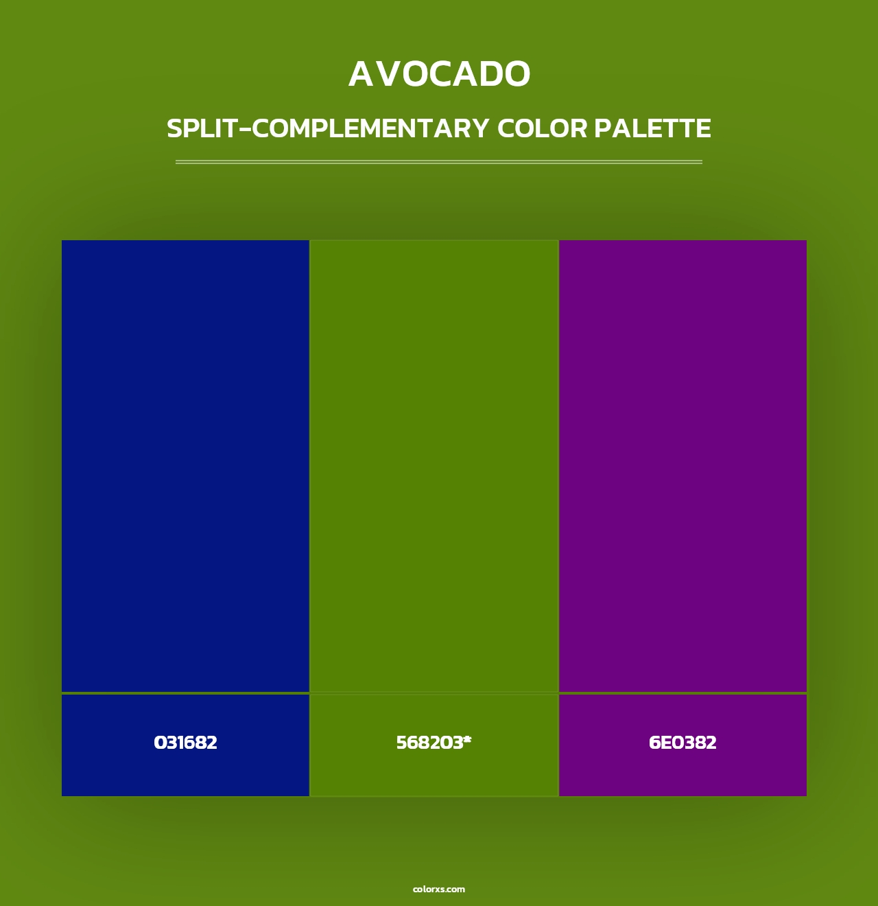 Avocado - Split-Complementary Color Palette