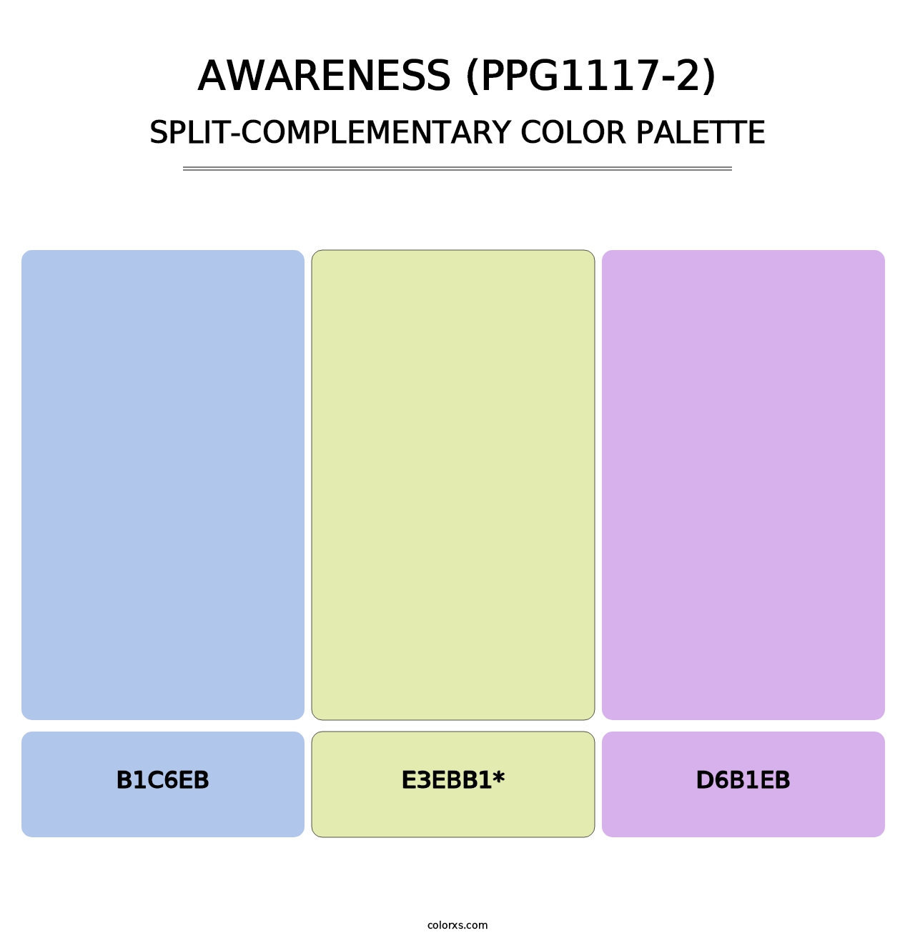 Awareness (PPG1117-2) - Split-Complementary Color Palette