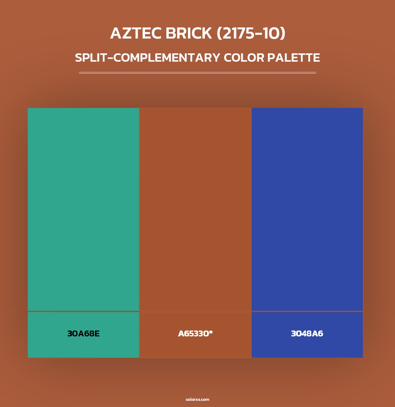 Aztec Brick (2175-10) - Split-Complementary Color Palette