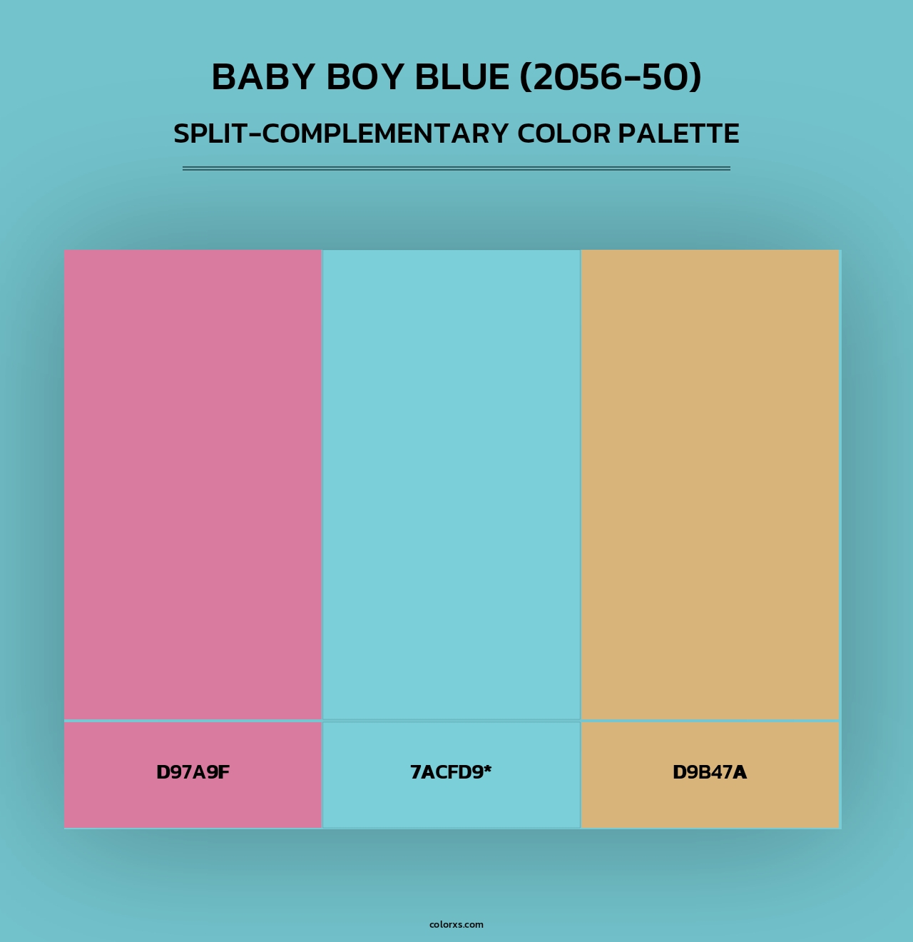 Baby Boy Blue (2056-50) - Split-Complementary Color Palette