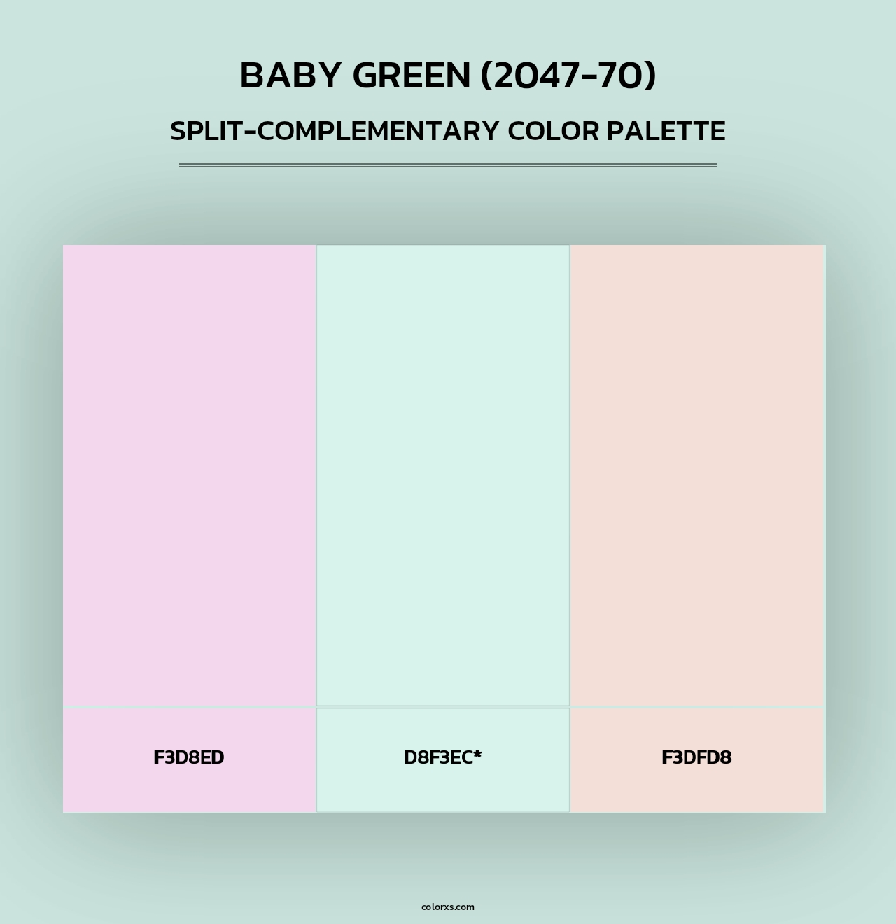 Baby Green (2047-70) - Split-Complementary Color Palette